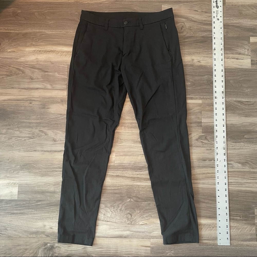 Lululemon Black Tweed Slim ABC Pants (33)